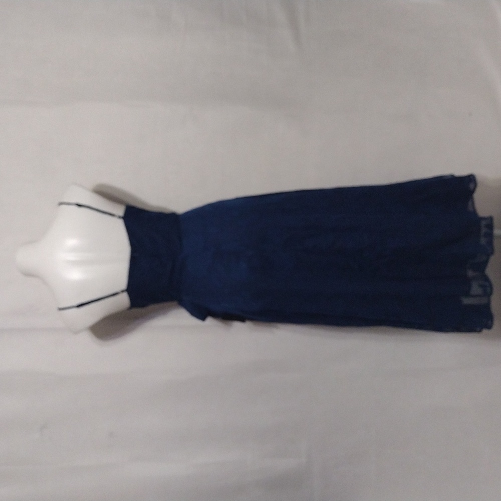 NWT Lulus Cowlneck Spaghetti Strap Faux Wrap Tie Side Maxi Dress M Romantic Chic - Picture 11 of 16